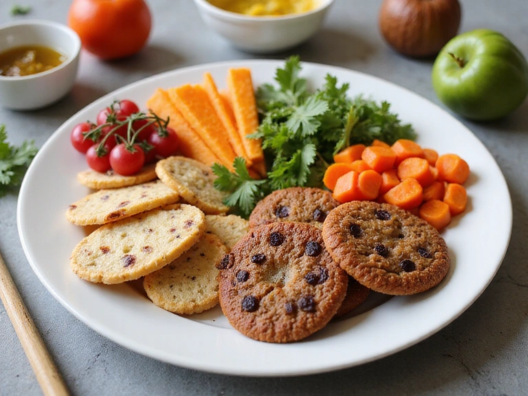 A plate of healthy food representing NutriLife Indonesia